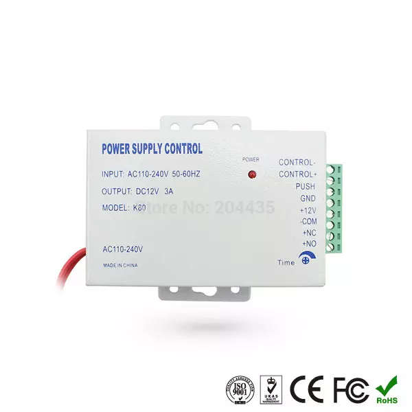 Access Control Power Supply DC 12V 3A