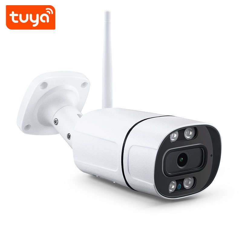 WIFI Control Smart Life Tuya Waterproof 3.0MP WiFi CCTV Camera With Double Lights