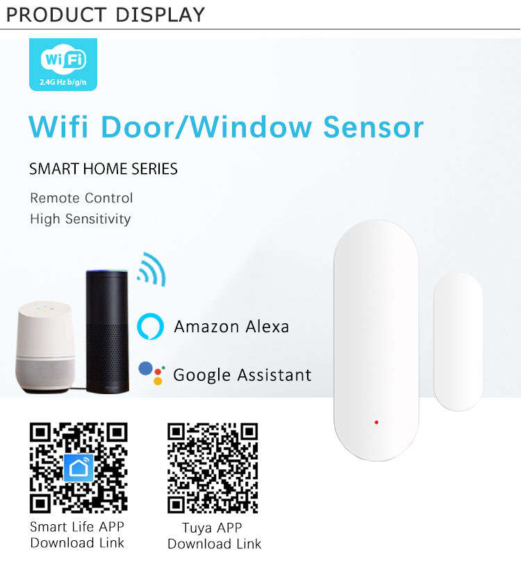 WIFI Control Smart Life Tuya Wireless Door or Window Sensor