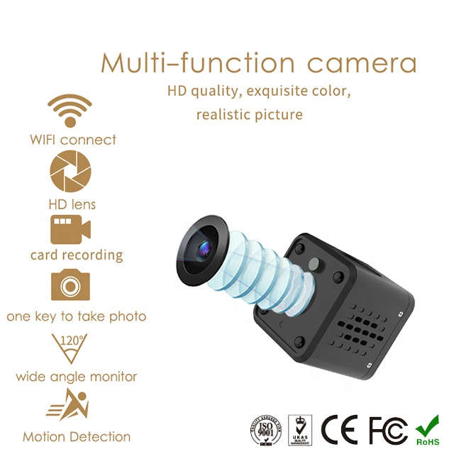 WIFI Control Smart Life Tuya Mini 1080P 2.0MP Camera with Built-in backup battery