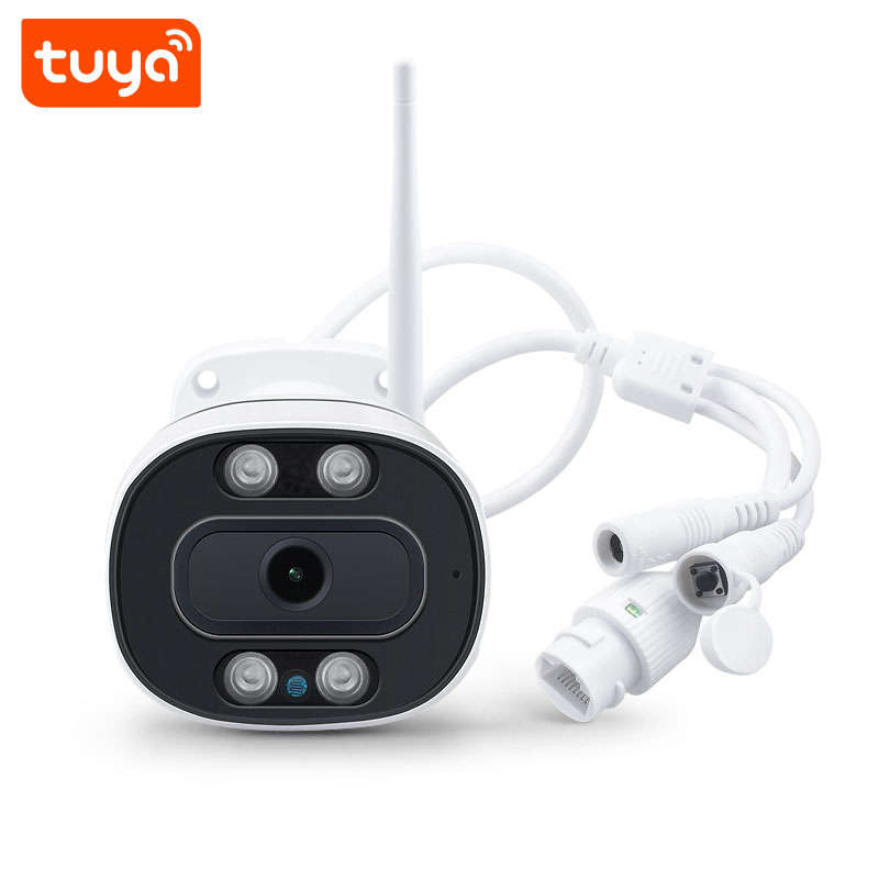 WIFI Control Smart Life Tuya Waterproof 3.0MP WiFi CCTV Camera With Double Lights