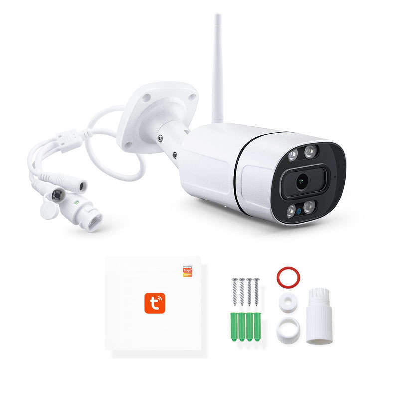 WIFI Control Smart Life Tuya Waterproof 3.0MP WiFi CCTV Camera With Double Lights