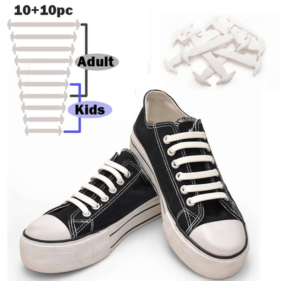 Silicone Shoelaces - Black