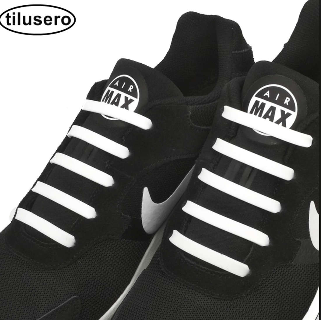 Silicone Shoelaces - Black