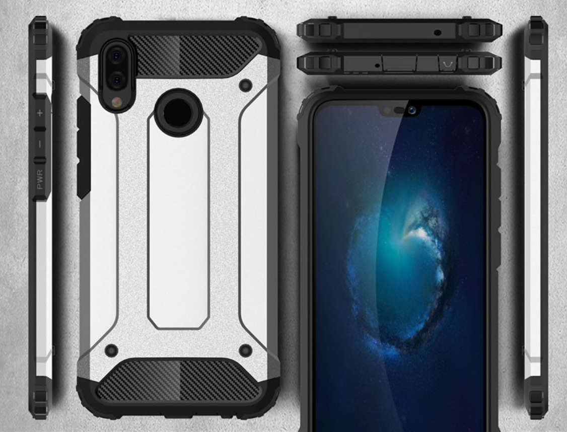 Shockproof Armour Case Huawei P20 Lite Case - Grey