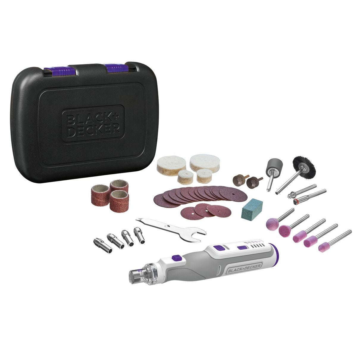 BLACK & DECKER 7.2V Cordless Pet Rotary Tool with Kit Box