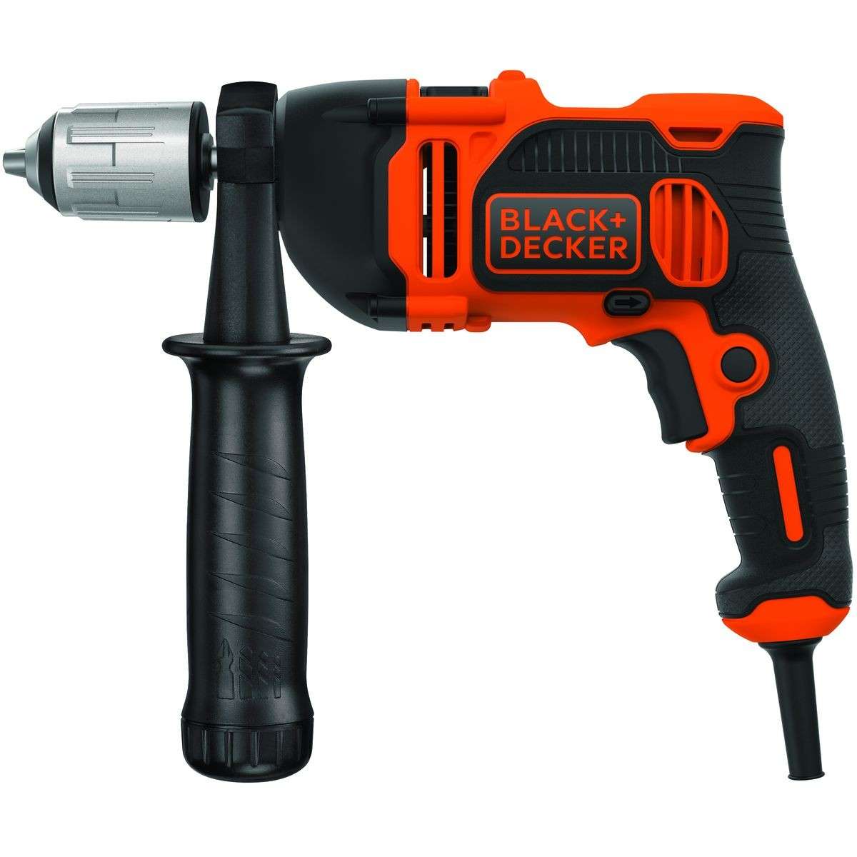 BLACK & DECKER - 850w 13mm Hammer Drill Keyless Chuck with Kitbox