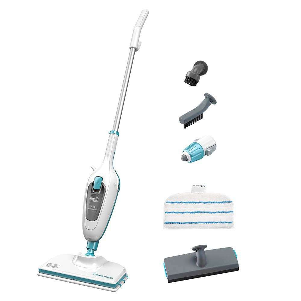 BLACK+DECKER 1300W 10-in-1 Steam-mop with portable steamer