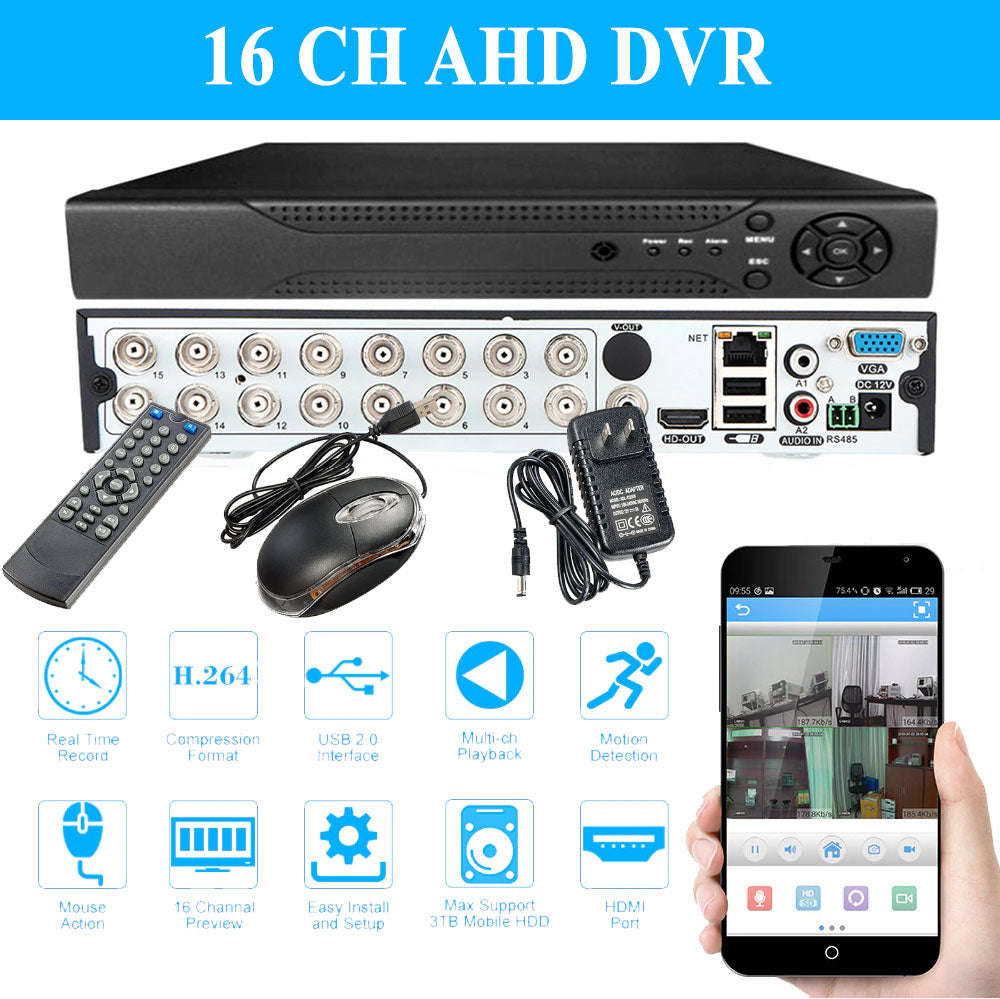 16 Channel AHD CCTV Network DVR for CCTV systems