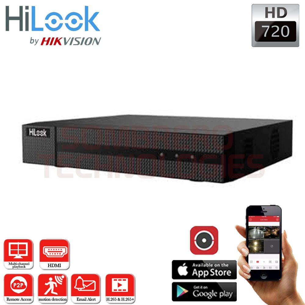 HiLook by Hikvision 8CH Turbo HD kit - DVR - 8CH  HD720P Camera - 20M Night vision
