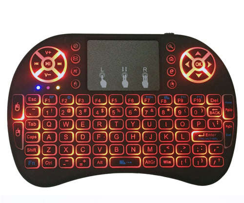 Wireless QWERTY Mini Backlit Touchpad Keyboard Air Mouse