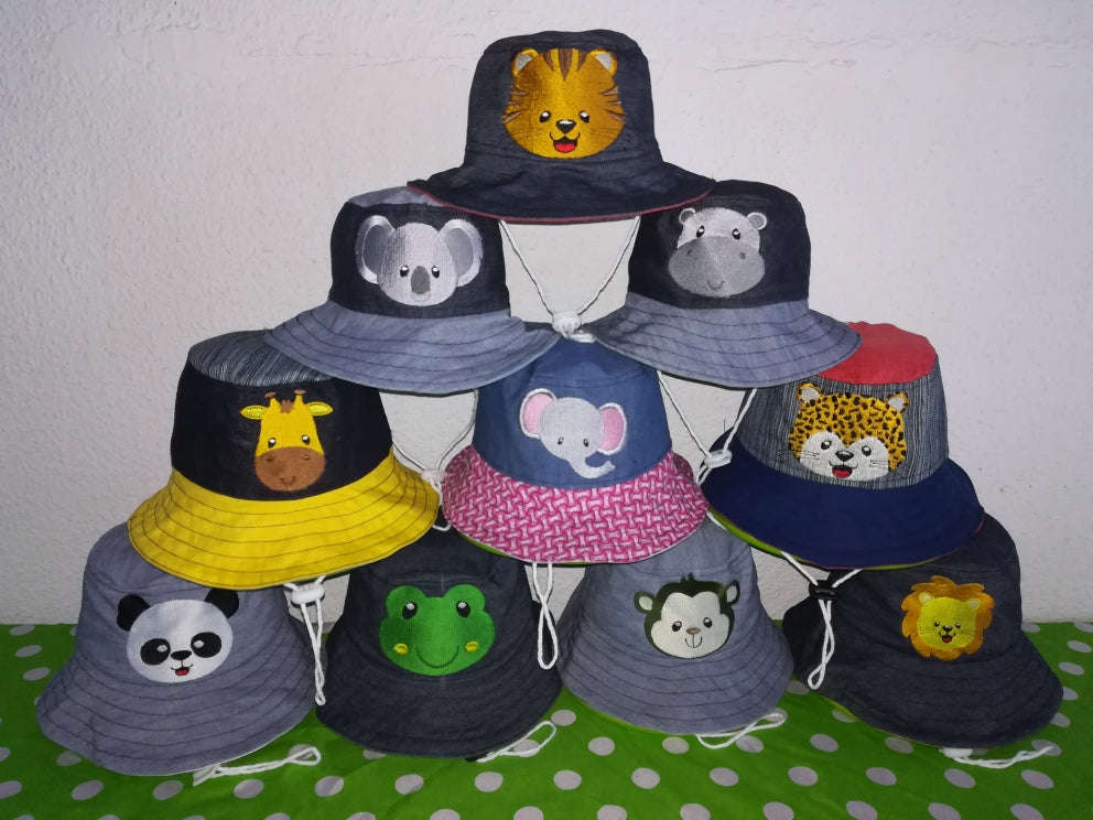 Sunhats Handmade Animal Patterns - Frog / M = 50.5-52cm
