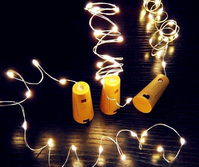 Led Wine Bottle Stopper Bar Accessories Bottle Cork Plug Corks String Lights