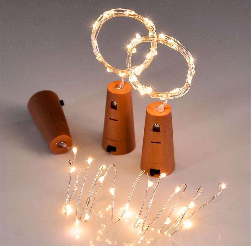 Led Wine Bottle Stopper Bar Accessories Bottle Cork Plug Corks String Lights