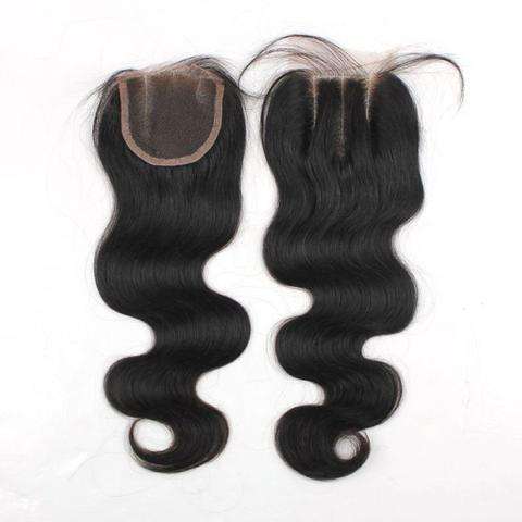 Brazilian 100% Virgin Remy Human Hair 3 Way Parting Closure - Body Wave - 8''