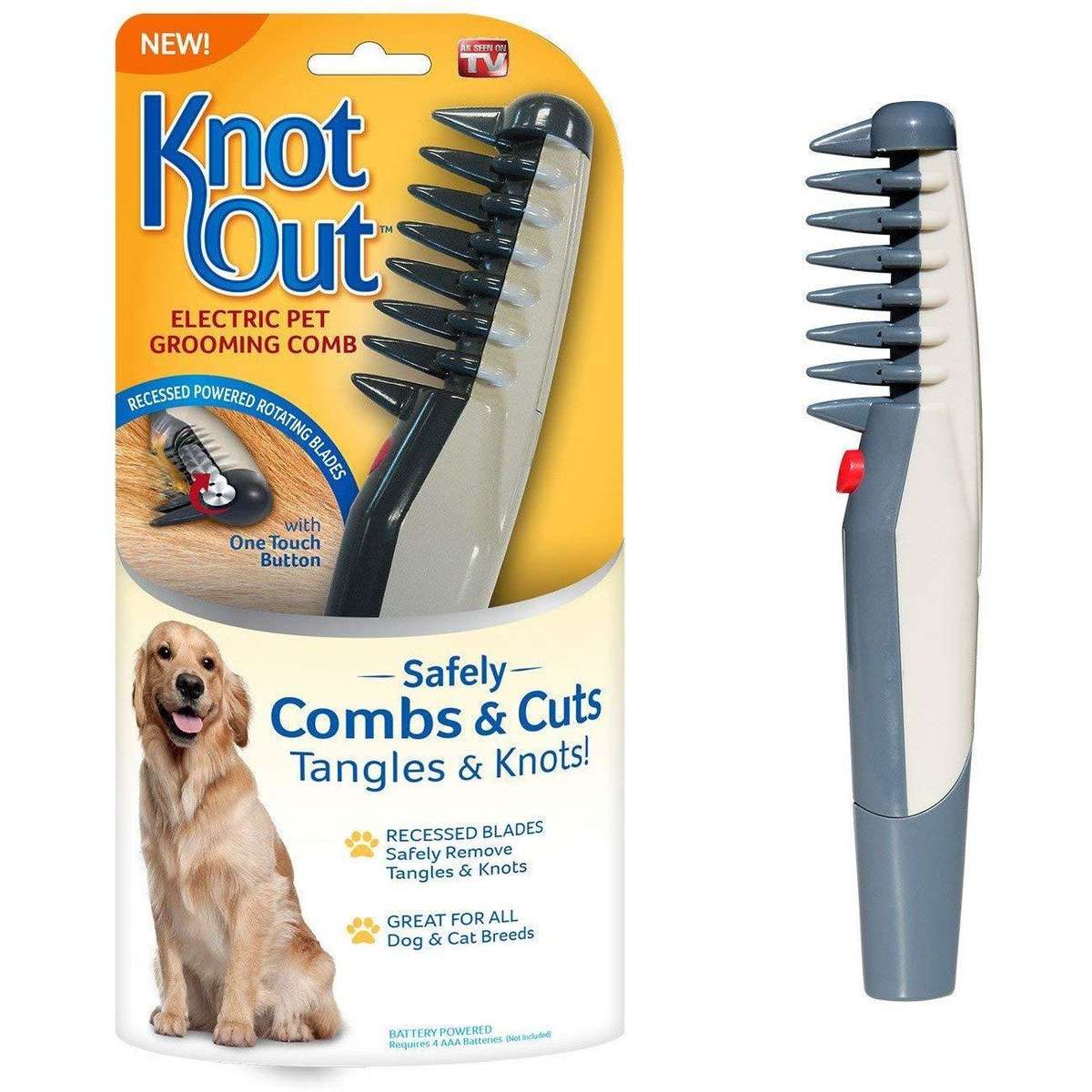 Knot Out Electronic Pet Grooming Comb
