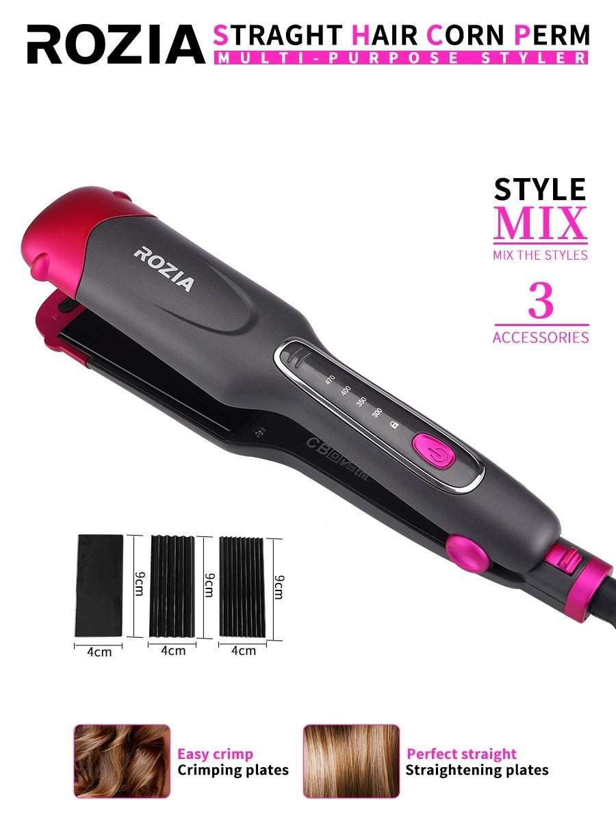 ROZIA Ceramic Plate Hair Straightening Iron