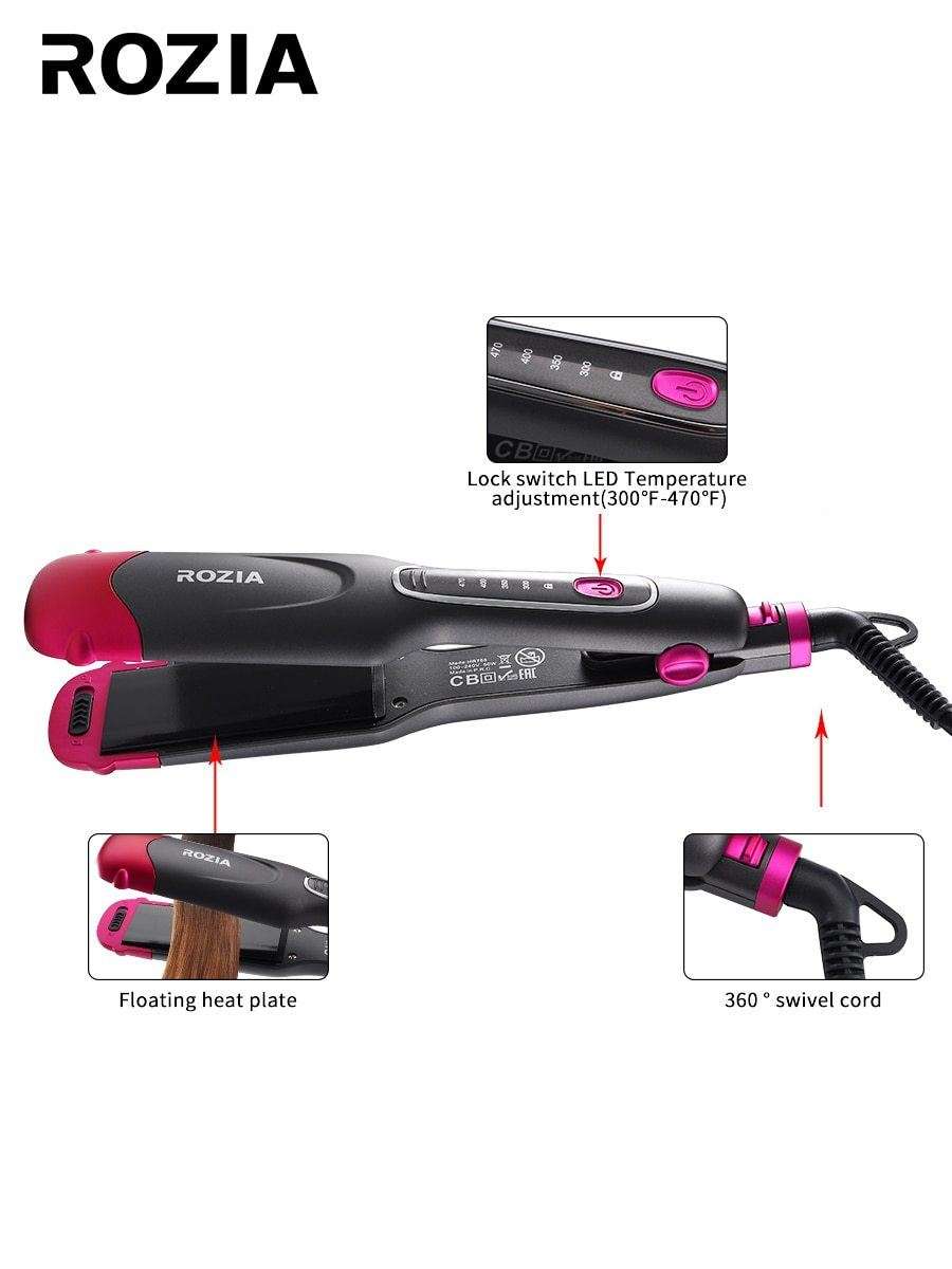 ROZIA Ceramic Plate Hair Straightening Iron