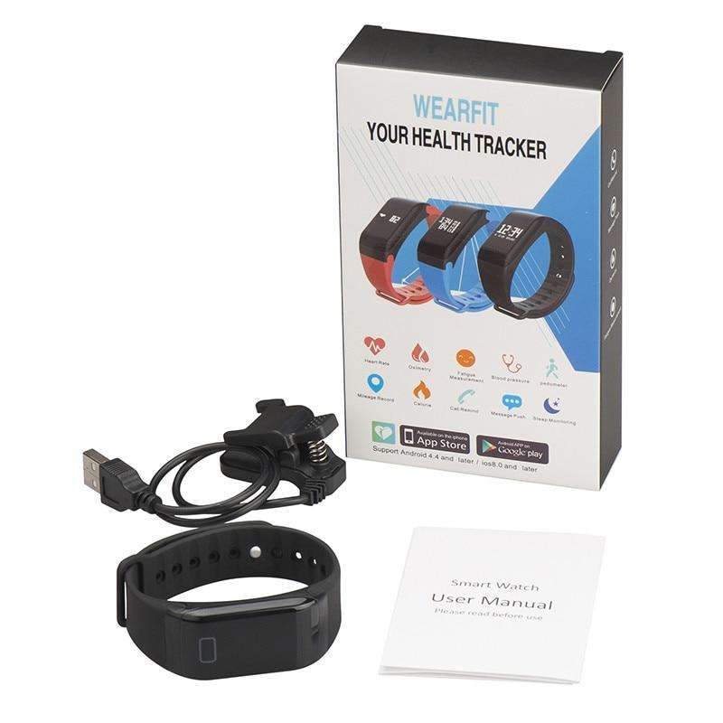 Wearfit Health Tracker Fit Watch - Black