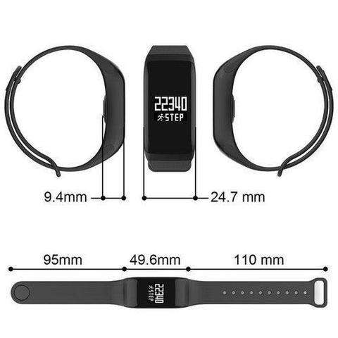 Wearfit Health Tracker Fit Watch - Black