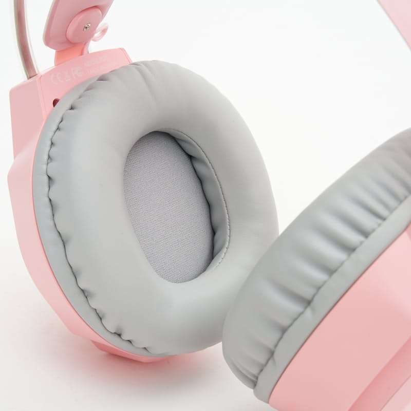 ONIKUMA X26 E-sports Gaming Headset with RGB Lighting Noise Reduction Wired Headphone - Pink