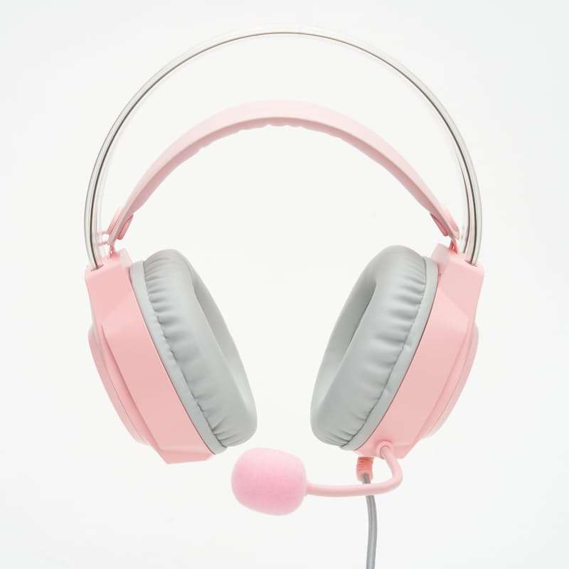 ONIKUMA X26 E-sports Gaming Headset with RGB Lighting Noise Reduction Wired Headphone - Pink