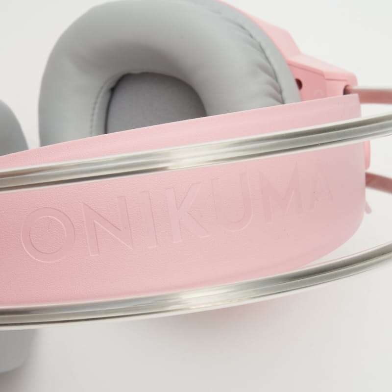 ONIKUMA X26 E-sports Gaming Headset with RGB Lighting Noise Reduction Wired Headphone - Pink