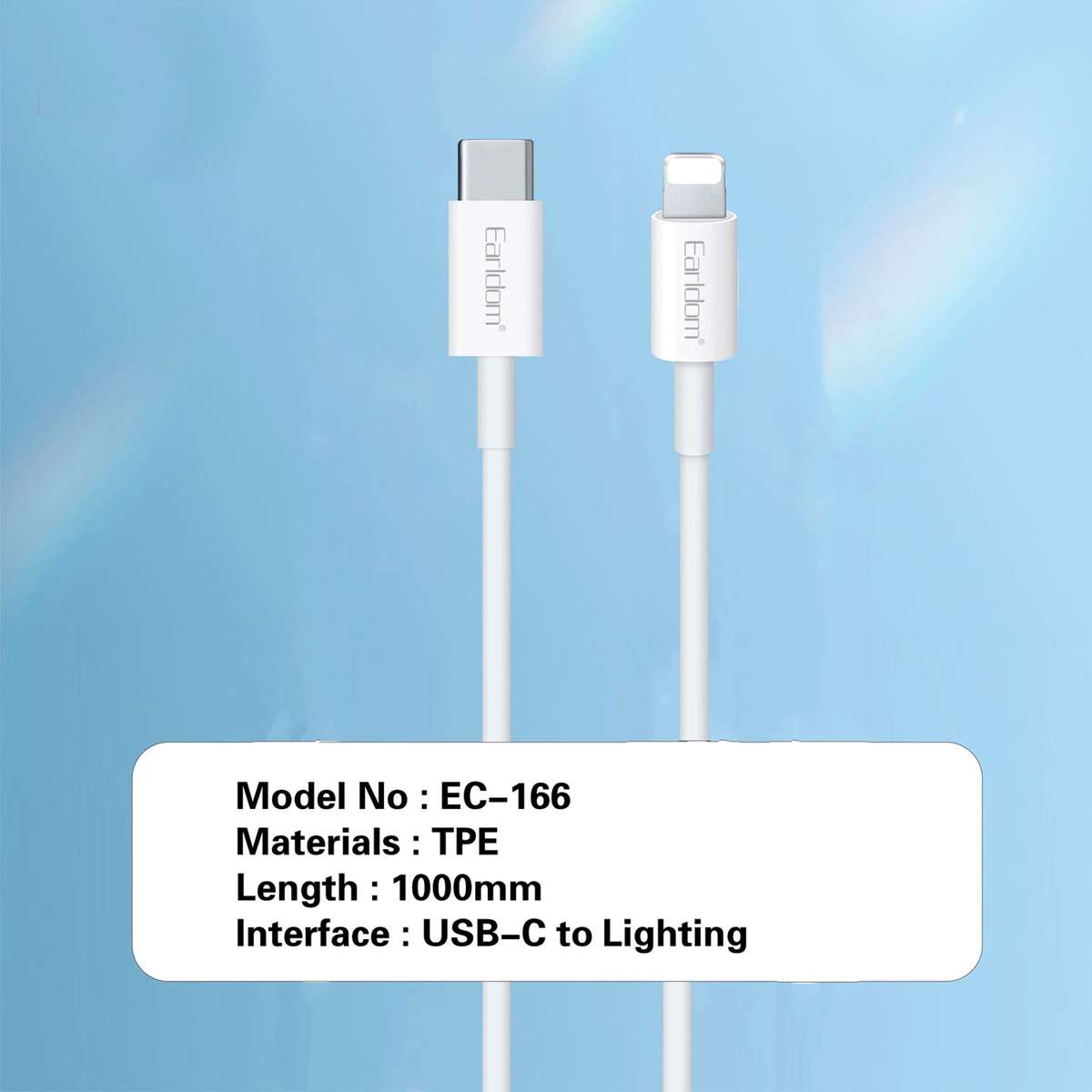 Fast Charging Cable PD Type-c to Lightning Charge Transfer Data Cables 1 Meter