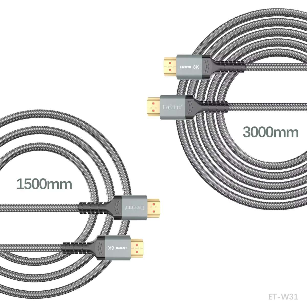 EARLDOM High Speed Full HD 1080P 8K HDMI Cable Audio Video cable 3 Meter