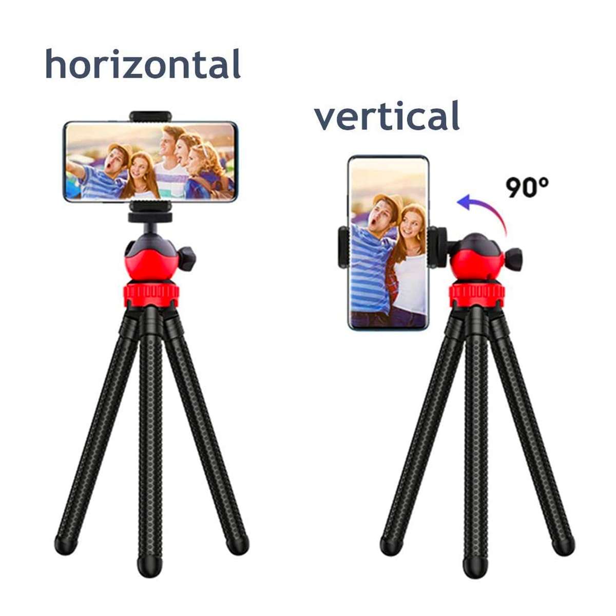 Premium Waterproof Flexible Tripod for GoPro, Smartphone With Remote