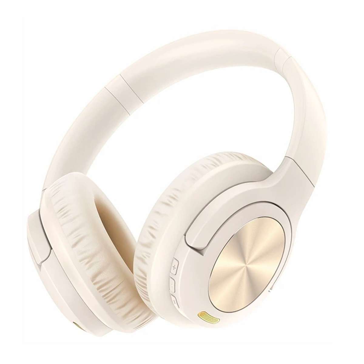 Wireless Headset ( BL 51 ) ANC+ENC Noise Canceling Bluetooth v5.3 High Quality Headphone - BIEGE