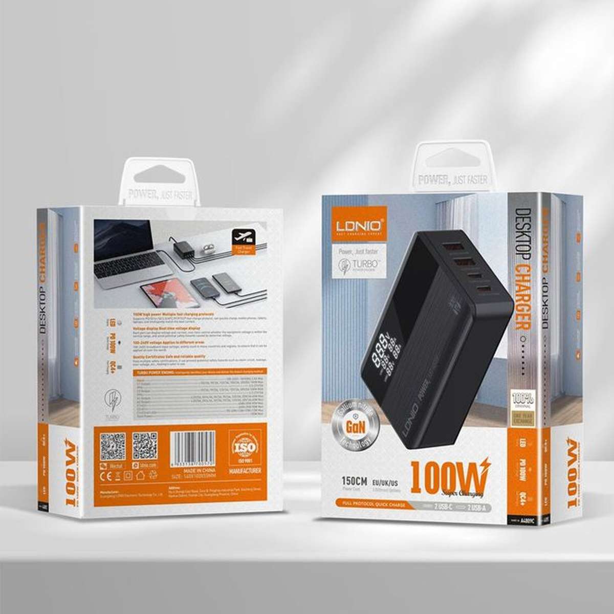 LDNIO 100W GaN Super Fast Charger A4809C