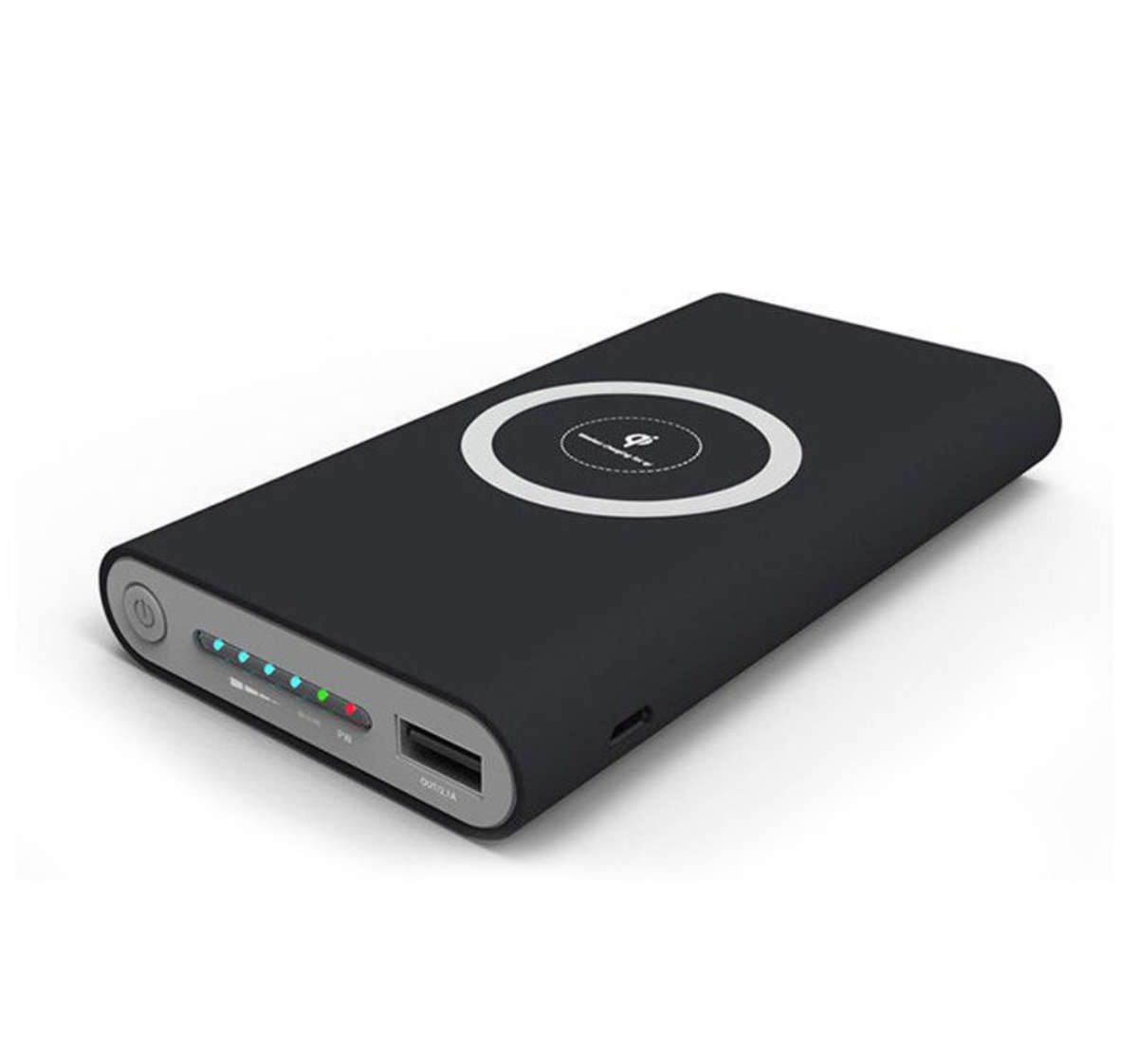 Wireless Smartphone Charger Qi 15000mah Powerbank - BLACK