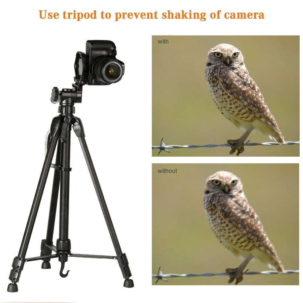 Extendable Lightweight Travel Camera Tripod Kit