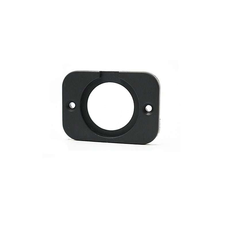 1 Hole Panel Black Plastic