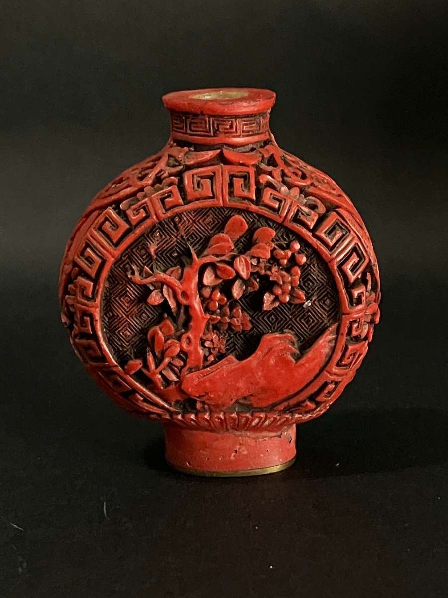 Perfume Bottled Carved Chinese-Style (Unusual)
