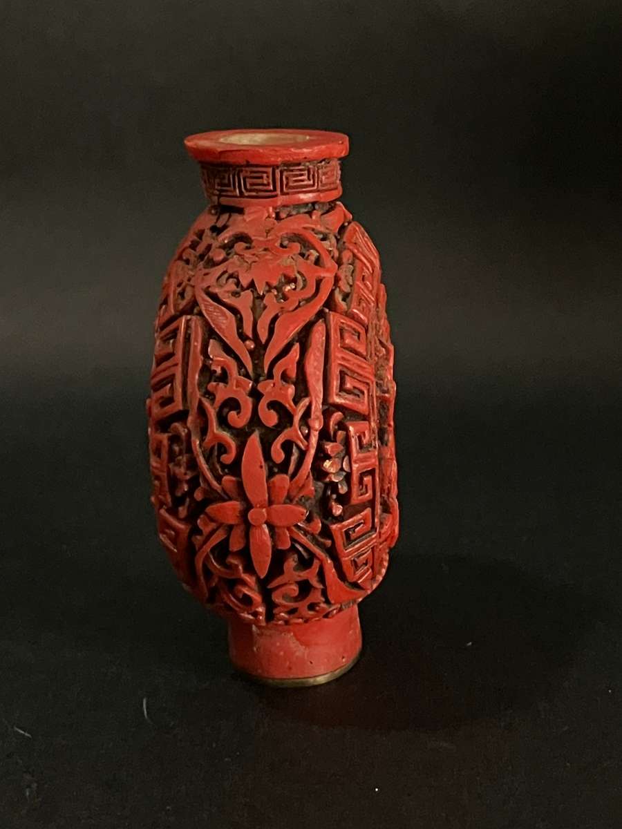Perfume Bottled Carved Chinese-Style (Unusual)
