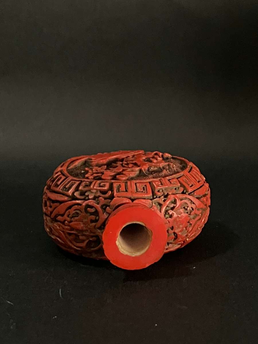 Perfume Bottled Carved Chinese-Style (Unusual)