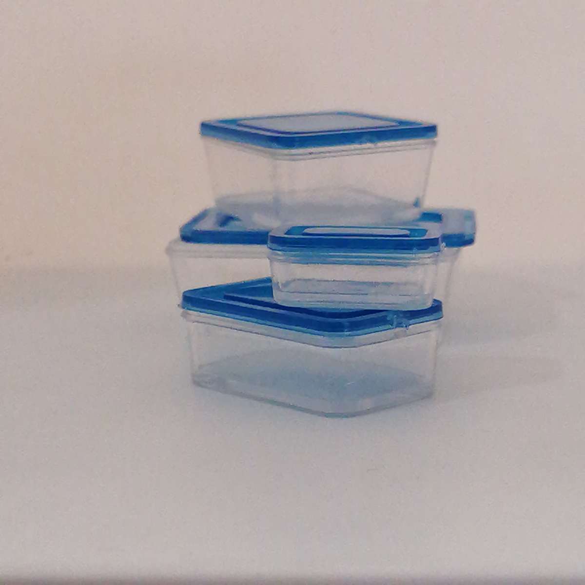 Plastic "Tupperware" Set (Miniature, suitable for Printer's Tray)