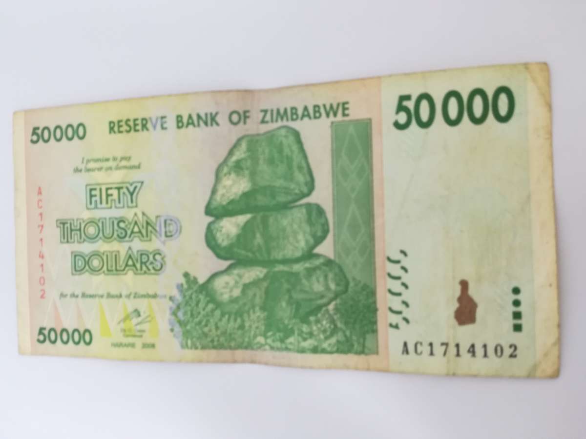 50 Thousand Zimbabwean Dollar Bank Note