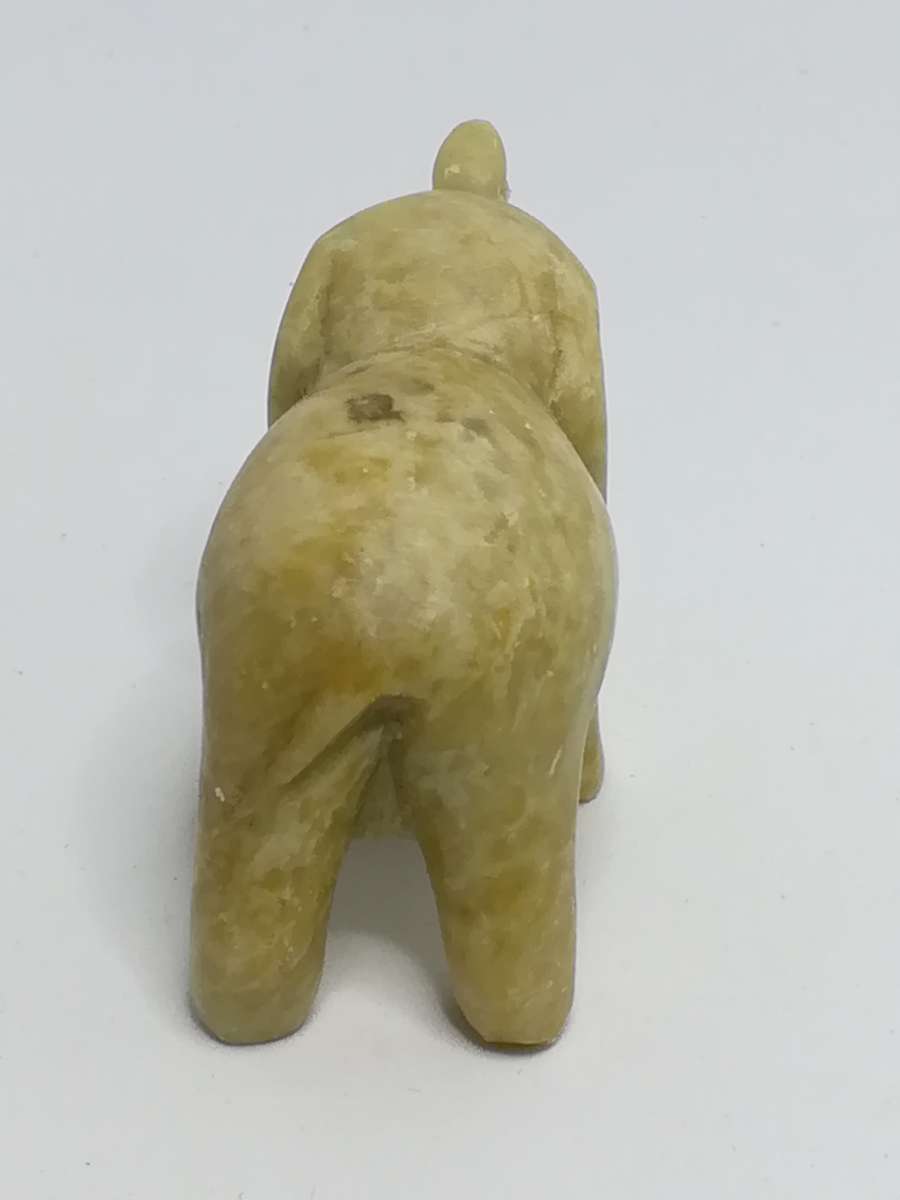 Miniature Jade Stone Carved Elephant (for Printer's Tray/Dollhouse)