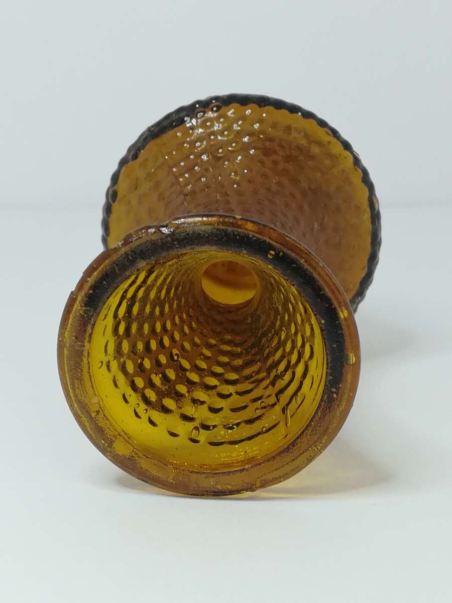 Miniature Vase Flower Brown Glass (for Printer's Tray/Dollhouse)