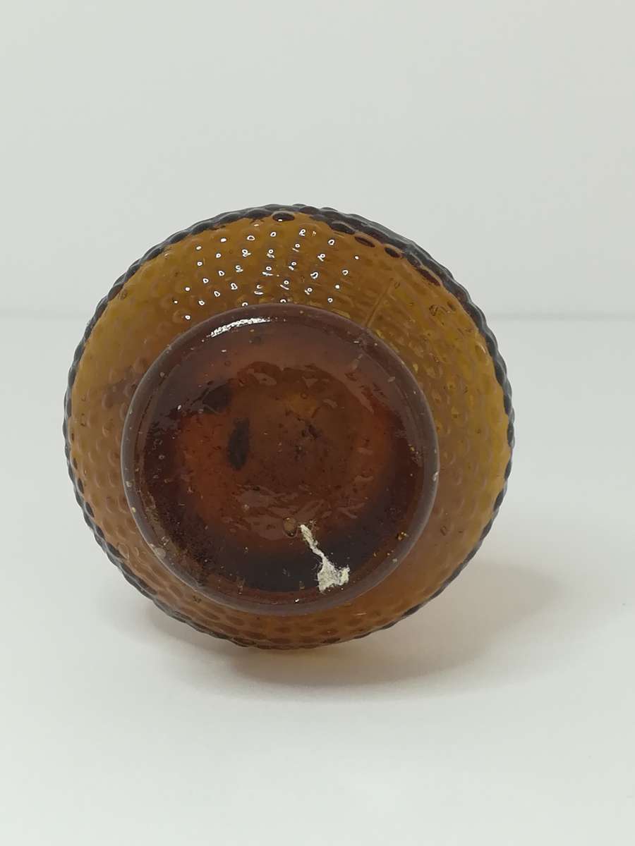Miniature Vase Flower Brown Glass (for Printer's Tray/Dollhouse)