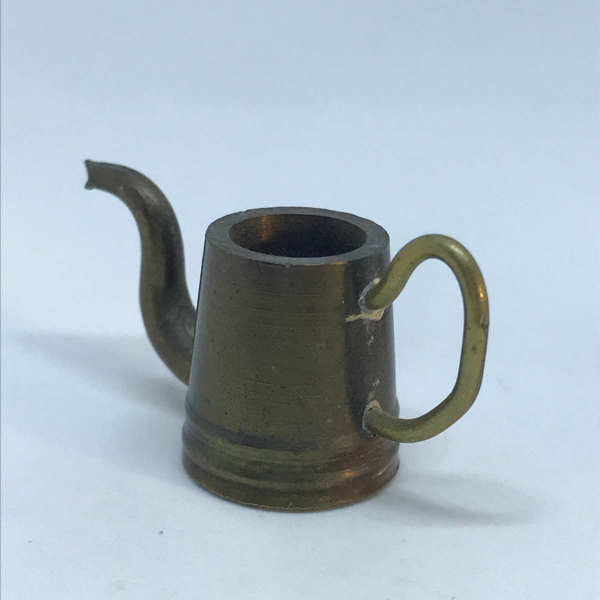 Miniature Brass Kettle with Lid (Miniature, suitable for printer's tray)