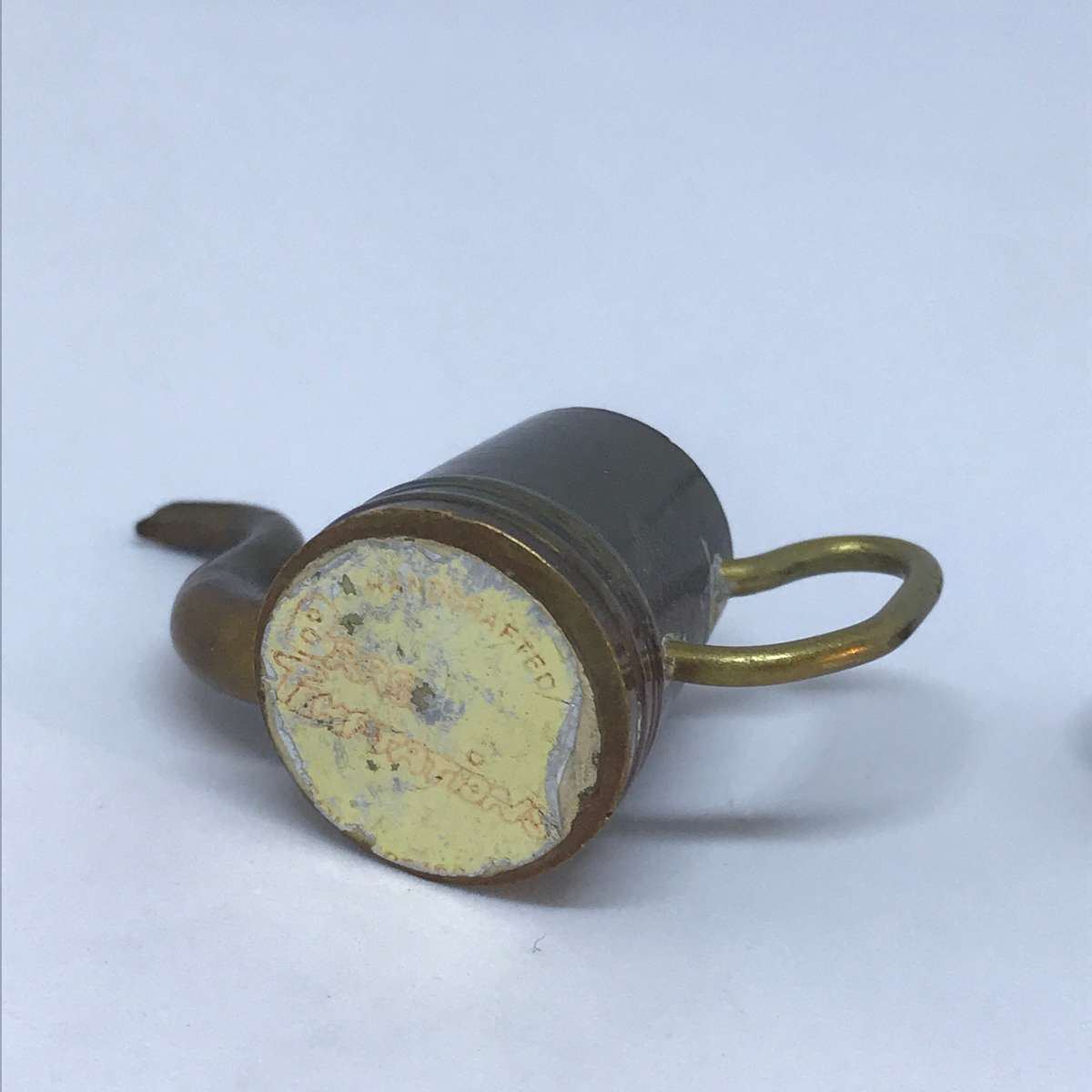Miniature Brass Kettle with Lid (Miniature, suitable for printer's tray)