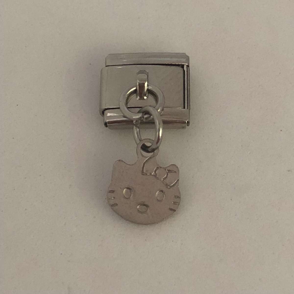 Italian Charm Dangle Hello Kitty 'Silver' (Fits Nomination Bracelet)