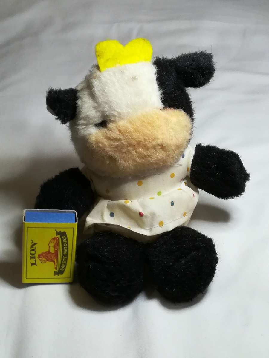 Black & White Cow with Polka Dots Dress