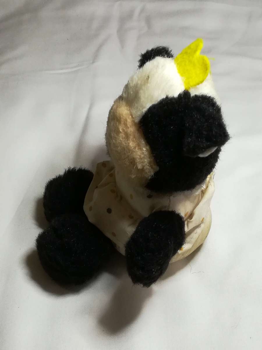 Black & White Cow with Polka Dots Dress