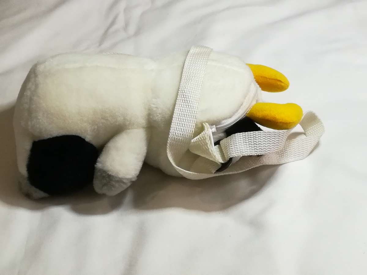 Black, White, Pink, Grey & Yellow Cow Mini Backpack