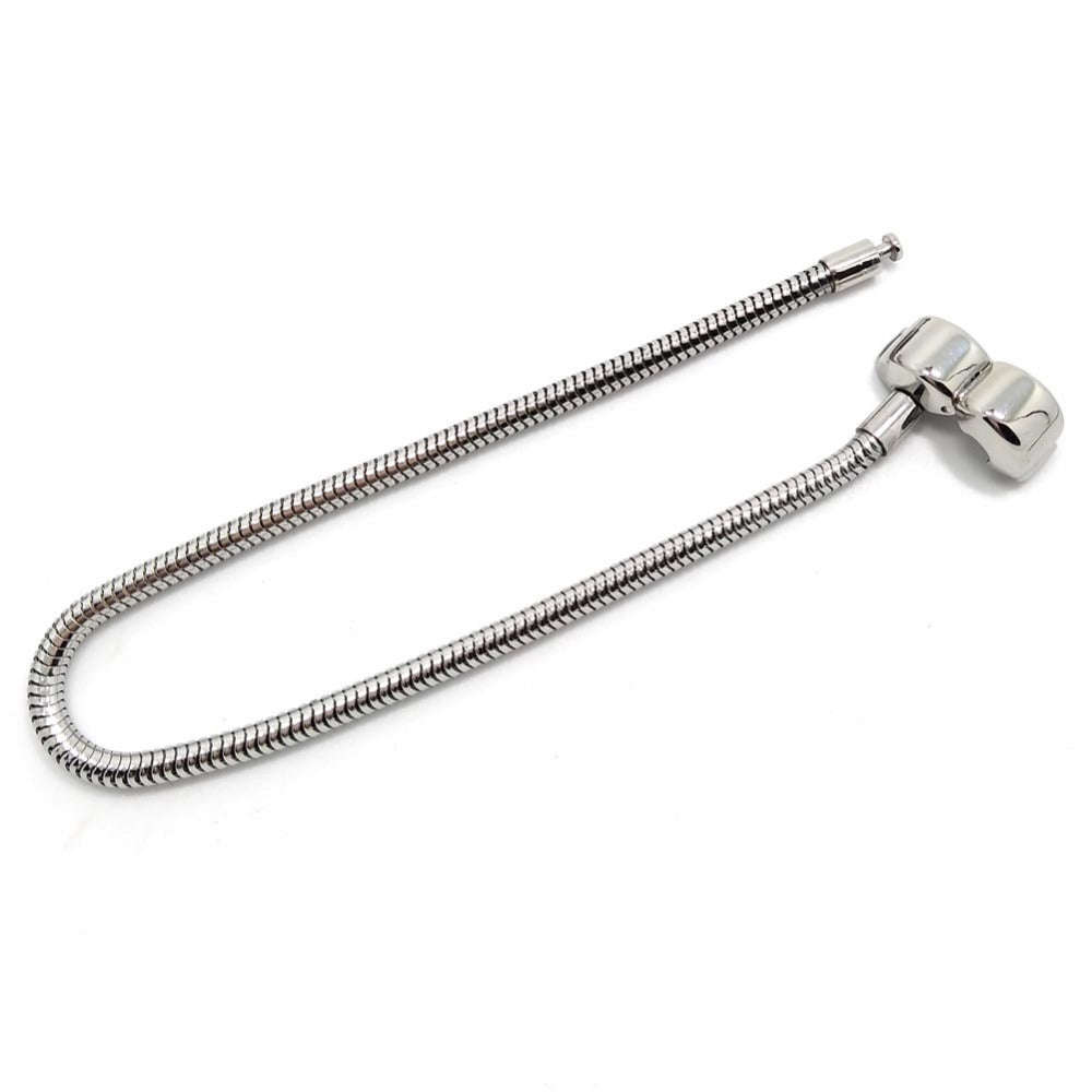 Bracelet (Stainless Steel) Fits Pandora Beads (Empty) - 20 cm